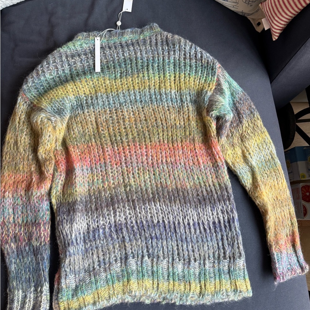 Trina Turk Sinclair rainbow ombré alpaca and mohair sweater - Picture 3 of 8